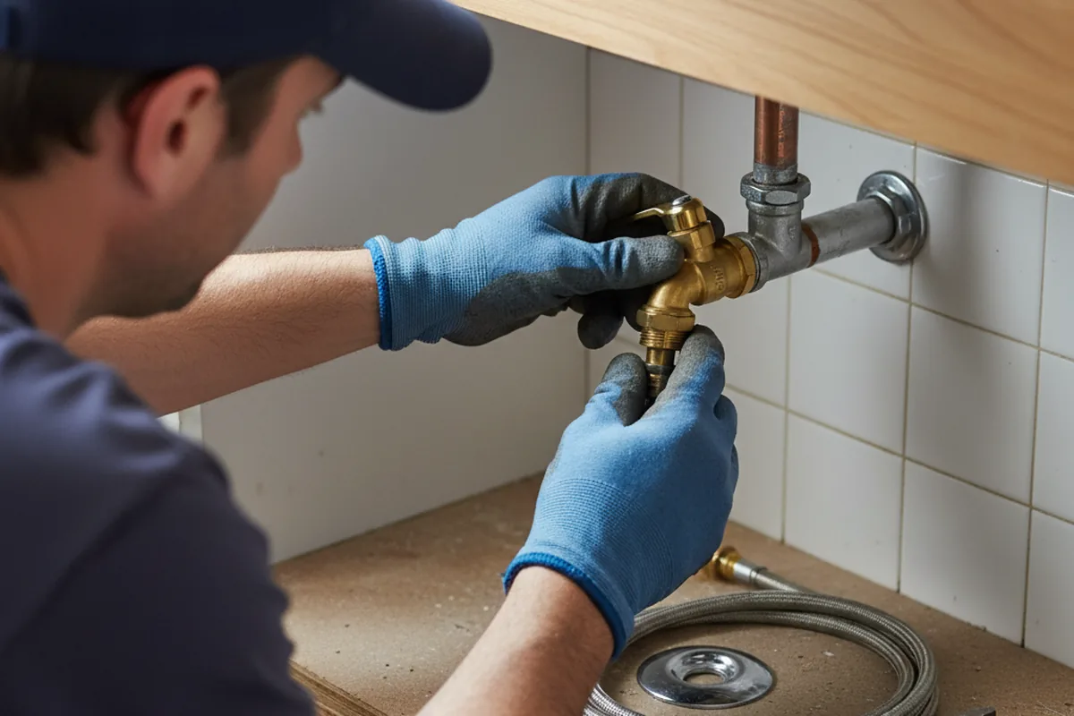 Shutoff valve and fitting work during Faucet and Fixture Repair in Crystal River